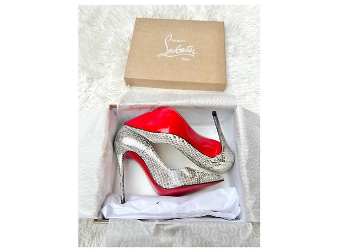 Christian Louboutin Python Leder Pumps Python drucken Metallisch - Ansicht 8