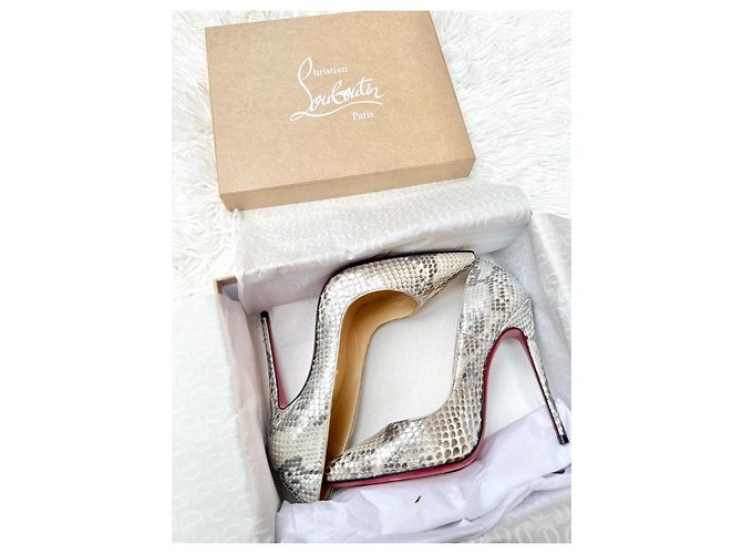 Christian Louboutin Python Leder Pumps Python drucken Metallisch - Ansicht 9