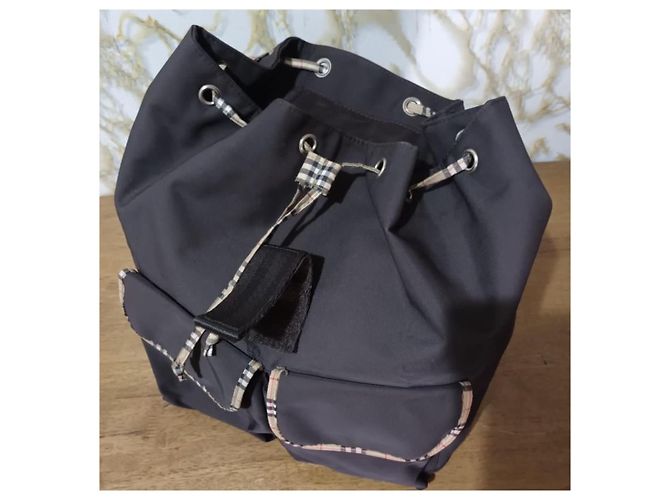 Burberry Nylon Rucksack mit Nova Check Besatz Schwarz - Ansicht 3