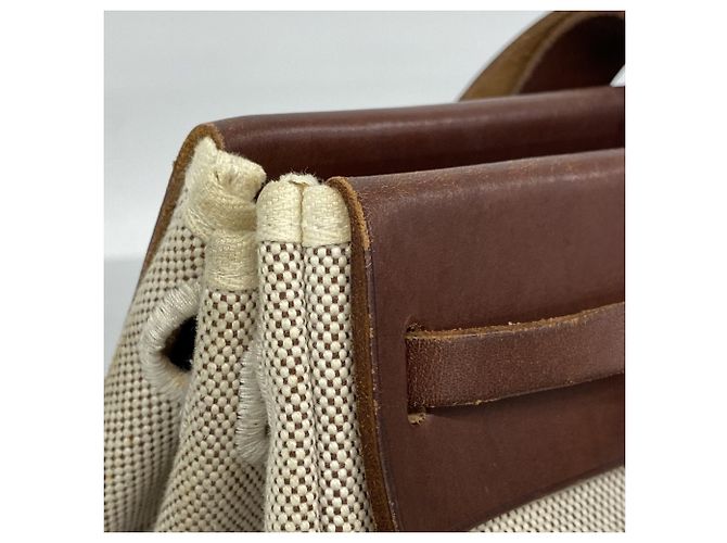 Hermès Hermes Herbag Cabas MM Tote Bag Marrone - vista 7