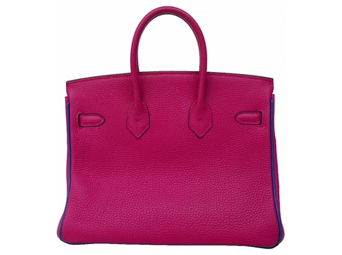 Hermès Borsa Hermes Birkin 25 Blu Porpora - vista 13