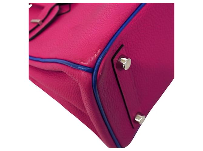 Hermès Borsa Hermes Birkin 25 Blu Porpora - vista 6