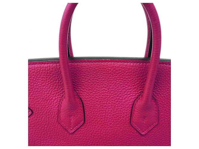 Hermès Borsa Hermes Birkin 25 Blu Porpora - vista 8