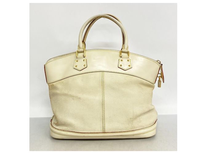Borsa Louis Vuitton Suhali Lockit MM Bianco - vista 13