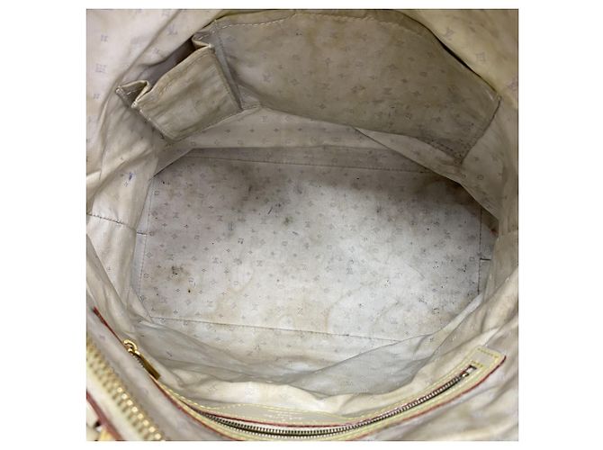 Borsa Louis Vuitton Suhali Lockit MM Bianco - vista 4