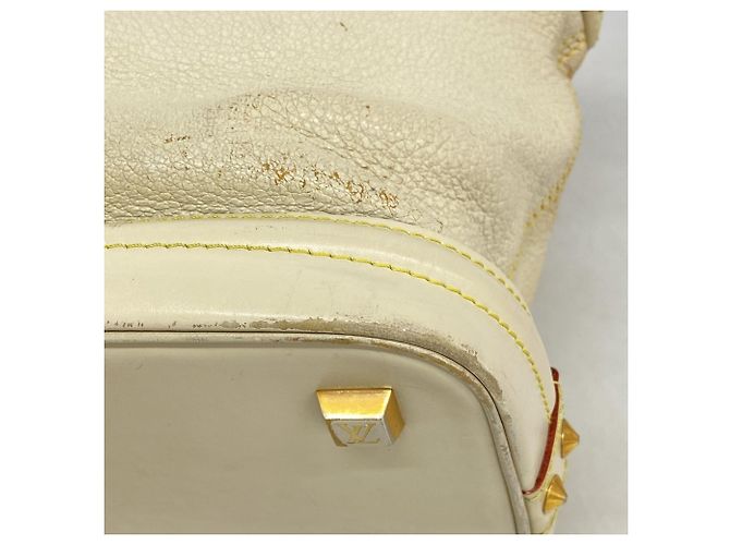 Borsa Louis Vuitton Suhali Lockit MM Bianco - vista 6