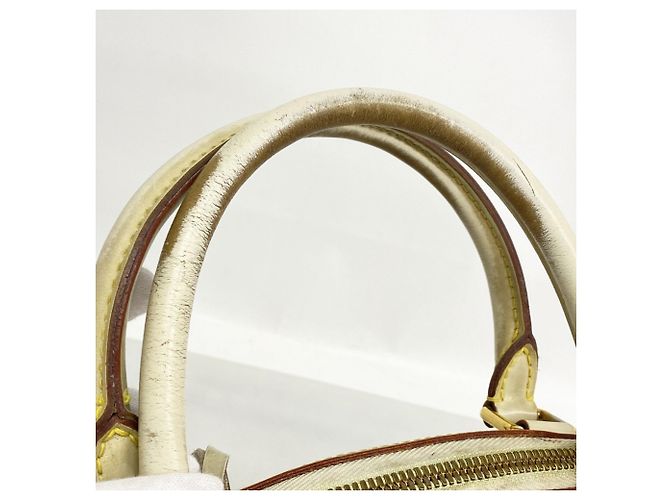Borsa Louis Vuitton Suhali Lockit MM Bianco - vista 8