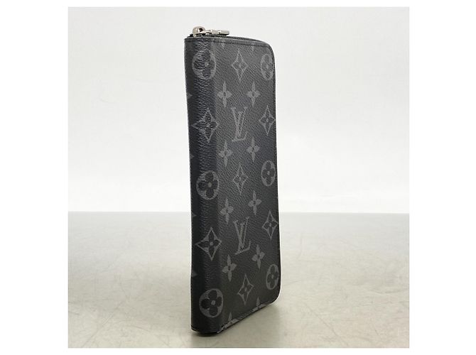 Portafoglio lungo Louis Vuitton Monogram Eclipse Brazza Nero - vista 2