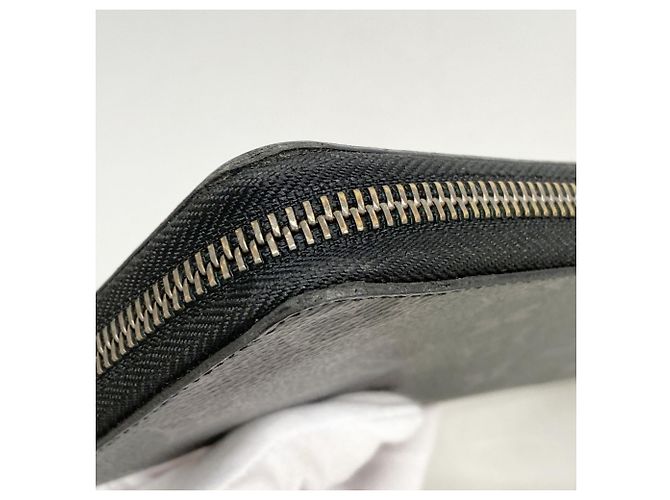 Portafoglio lungo Louis Vuitton Monogram Eclipse Brazza Nero - vista 6
