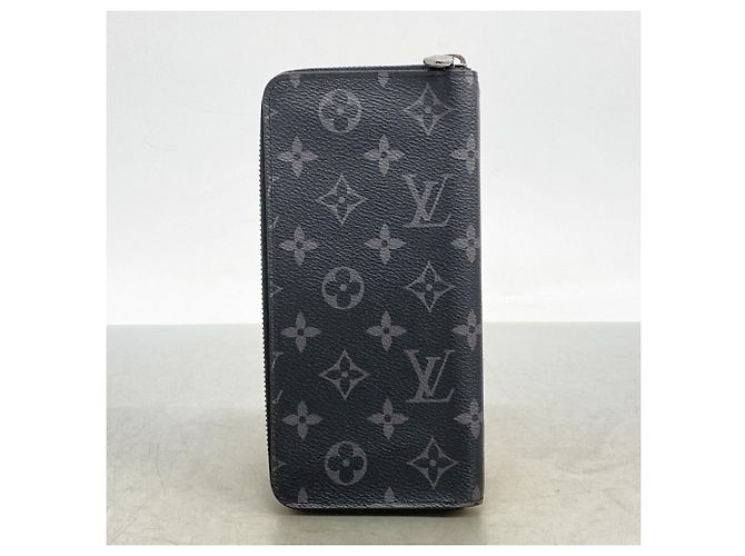 Portafoglio lungo Louis Vuitton Monogram Eclipse Brazza Nero - vista 8