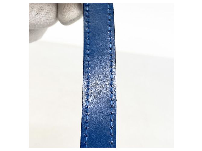 Borsa Louis Vuitton Epi Soufflot M52225 Blu - vista 11