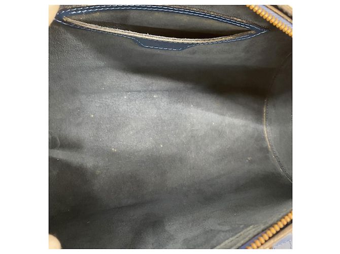 Borsa Louis Vuitton Epi Soufflot M52225 Blu - vista 4