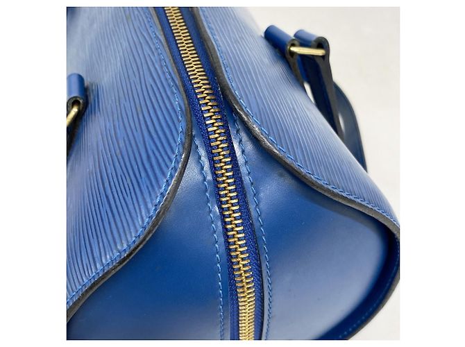 Borsa Louis Vuitton Epi Soufflot M52225 Blu - vista 8