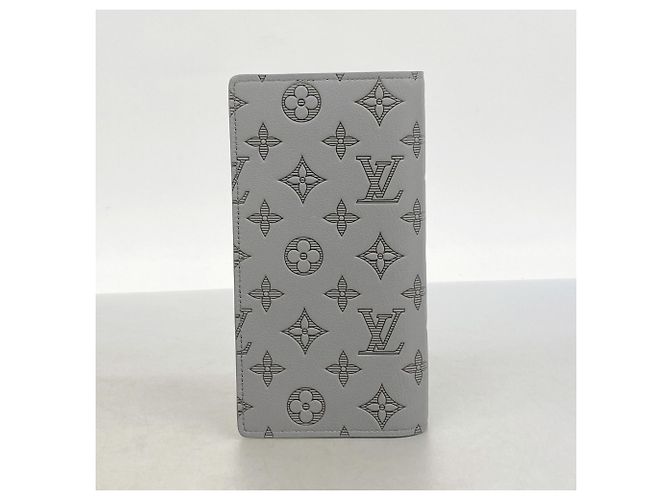 Portafoglio lungo Brazza Monogram Shadow Louis Vuitton Marrone - vista 5