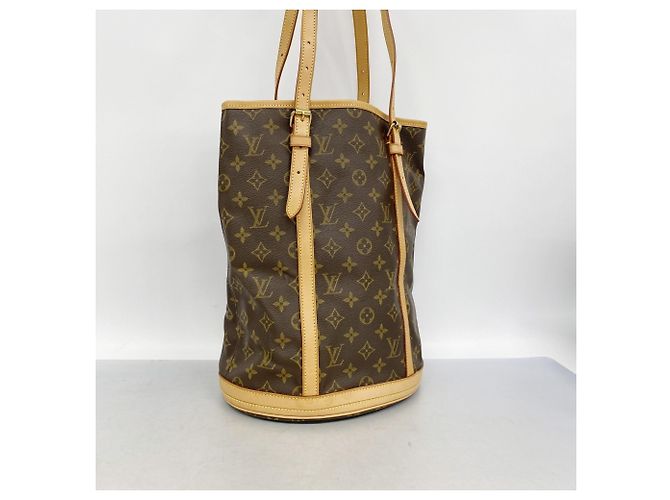 Borsa Tote Louis Vuitton Monogram Bucket GM Marrone - vista 2