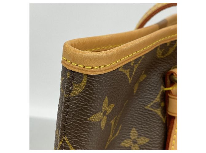 Borsa Tote Louis Vuitton Monogram Bucket GM Marrone - vista 6