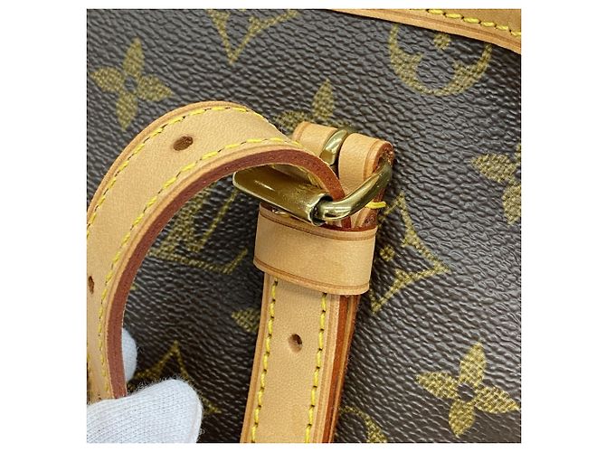 Borsa Tote Louis Vuitton Monogram Bucket GM Marrone - vista 9