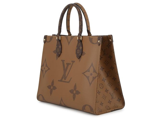 Borsa Tote Louis Vuitton Monogram Reverse Giant OnTheGo MM Rosso - vista 2