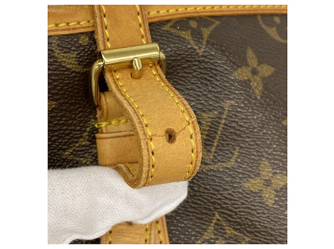 Borsa Tote Louis Vuitton Monogram Bucket GM Marrone - vista 7