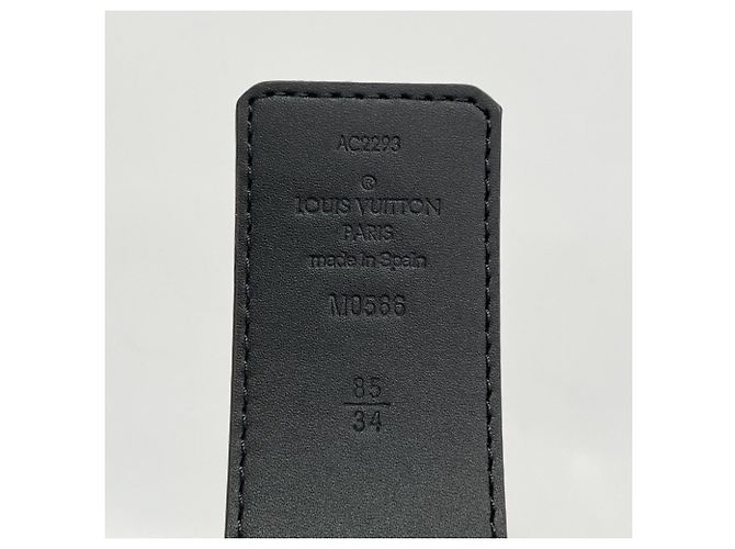 Cintura reversibile Louis Vuitton Monogram LV Initials Marrone Nero - vista 2