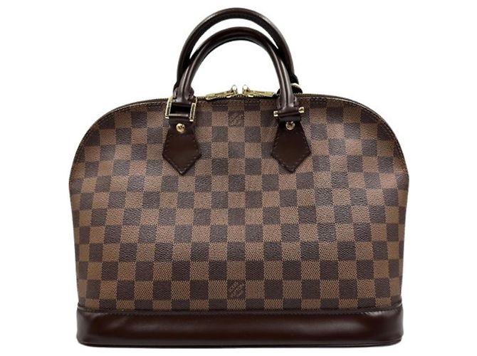 Borsa Louis Vuitton Alma PM Damier Marrone Damier ebene - vista 2