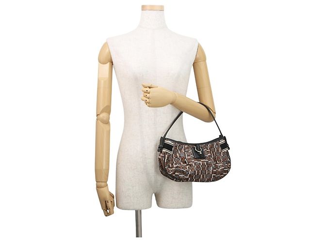 Borsa Salvatore Ferragamo Gancini Marrone - vista 4