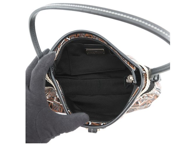 Borsa Salvatore Ferragamo Gancini Marrone - vista 5