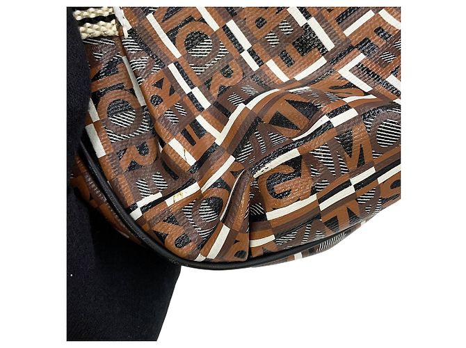Borsa Salvatore Ferragamo Gancini Marrone - vista 6
