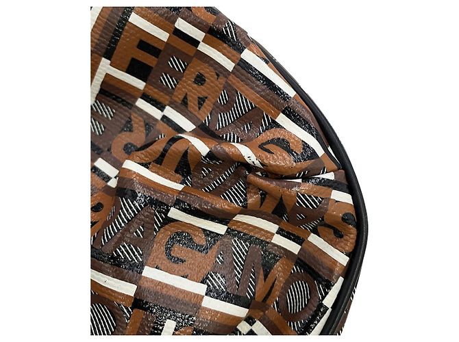 Borsa Salvatore Ferragamo Gancini Marrone - vista 7
