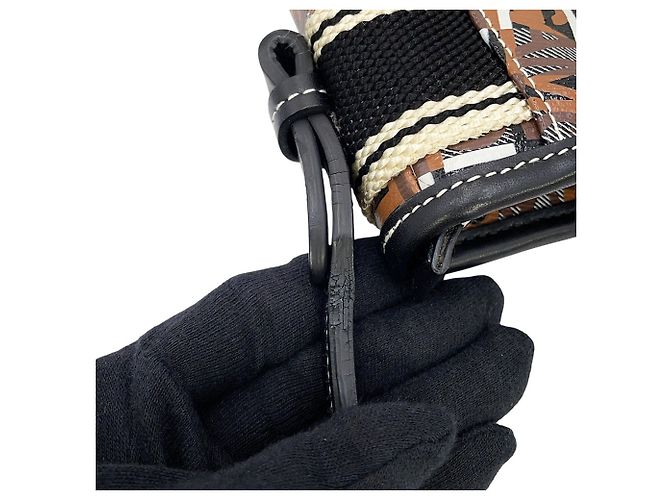 Borsa Salvatore Ferragamo Gancini Marrone - vista 9