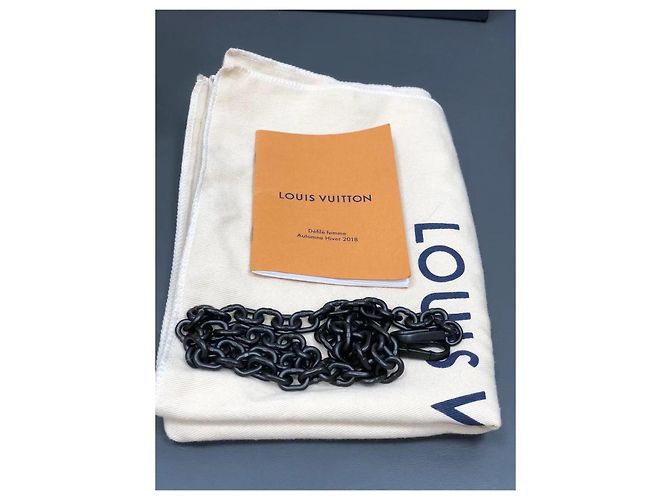 Louis Vuitton Borsa Dice in pelle nera con manico Old Flower Nero - vista 5