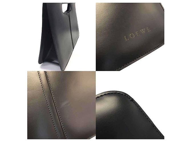 Loewe Black Leather Clutch Handbag - view 4