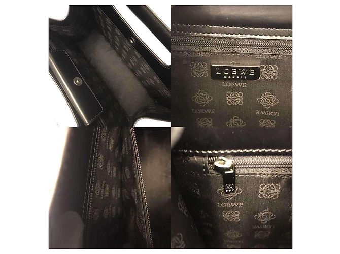 Loewe Black Leather Clutch Handbag - view 6