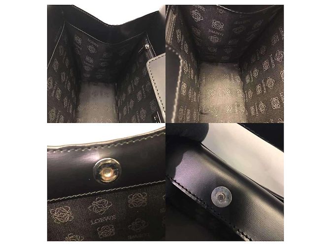 Loewe Black Leather Clutch Handbag - view 7