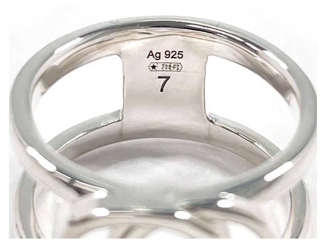 Anillo ancho Interlocking G GUCCI Plata - vista 4