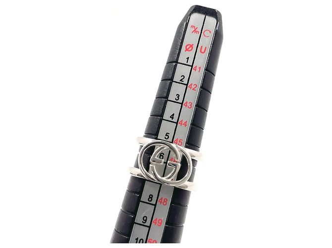 Anillo ancho Interlocking G GUCCI Plata - vista 6