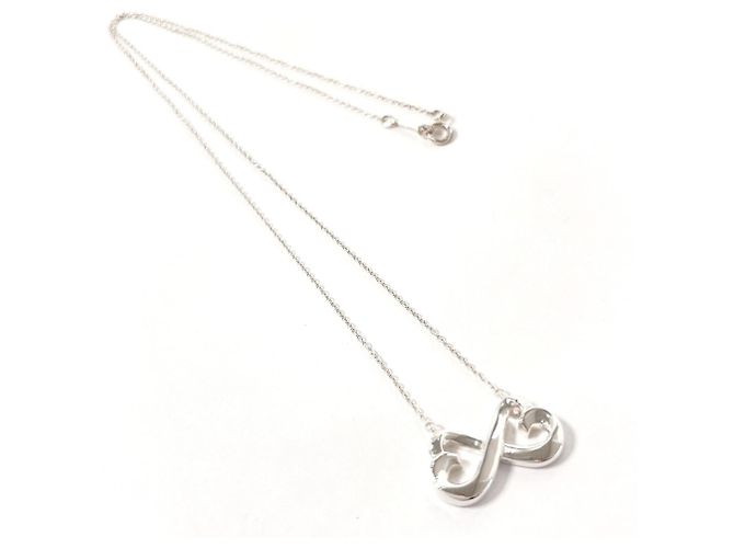 Collana Double Loving Heart Tiffany & Co. Argento - vista 3
