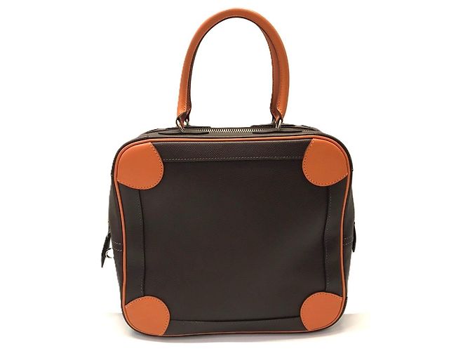 Hermès Borsa Hermes Omnibus PM Arancione Marrone scuro - vista 2