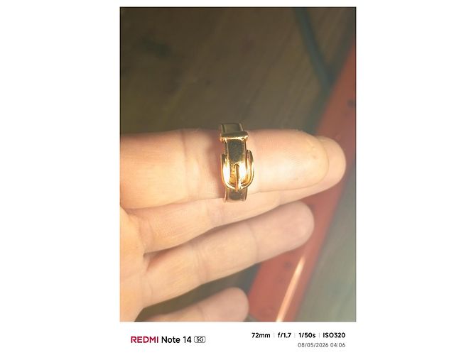 Anillo Hermès Kely Bañado en Oro Dorado - vista 2