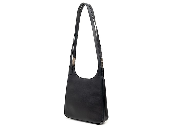 Salvatore Ferragamo Borsa a tracolla in pelle nera Ferragamo Nero - vista 2
