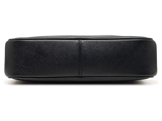 Salvatore Ferragamo Borsa a tracolla in pelle nera Ferragamo Nero - vista 3