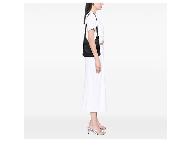 Salvatore Ferragamo Borsa a tracolla in pelle nera Ferragamo Nero - vista 6