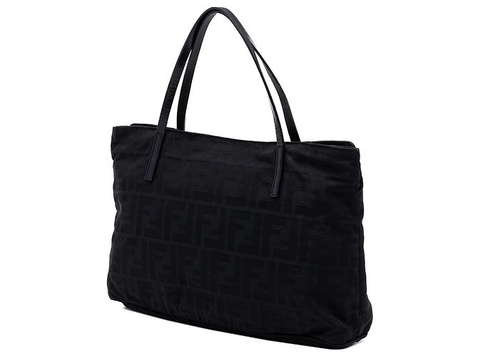 Borsa Fendi Black Zucca Nylon Nero - vista 2