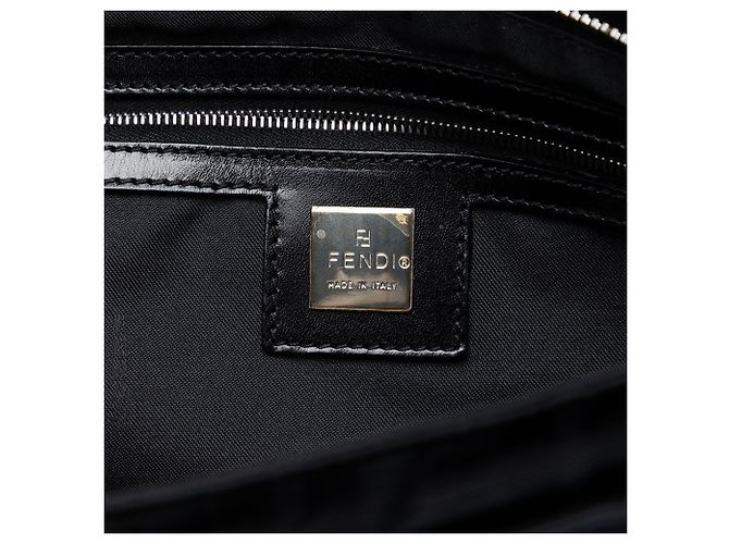 Borsa Fendi Black Zucca Nylon Nero - vista 5