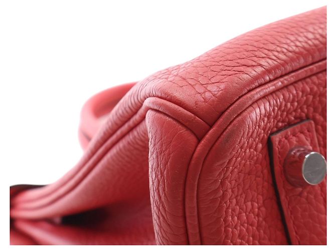 Hermès Red Clemence Birkin Retourne 30 Rosso - vista 11