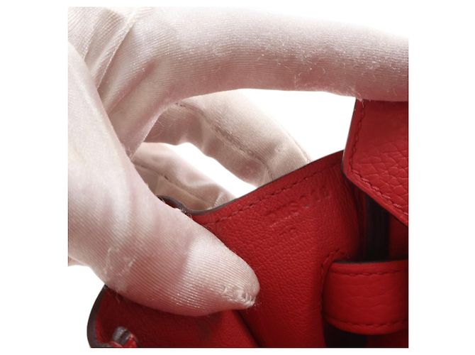 Hermès Red Clemence Birkin Retourne 30 Rosso - vista 4