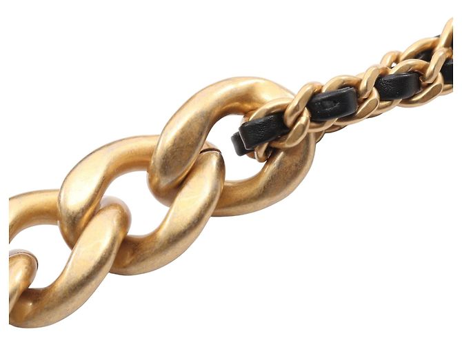 Chanel Black CC gestepptes Lammleder mit Kontrastnähten Single Flap Schwarz - Ansicht 11