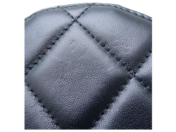 Vanity Beauty Case Chanel Black Small Quilted Lambskin Side Note Nero - vista 8