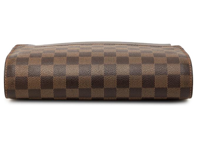 Louis Vuitton Pochette Saint Louis in Damier Ebene marrone - vista 3