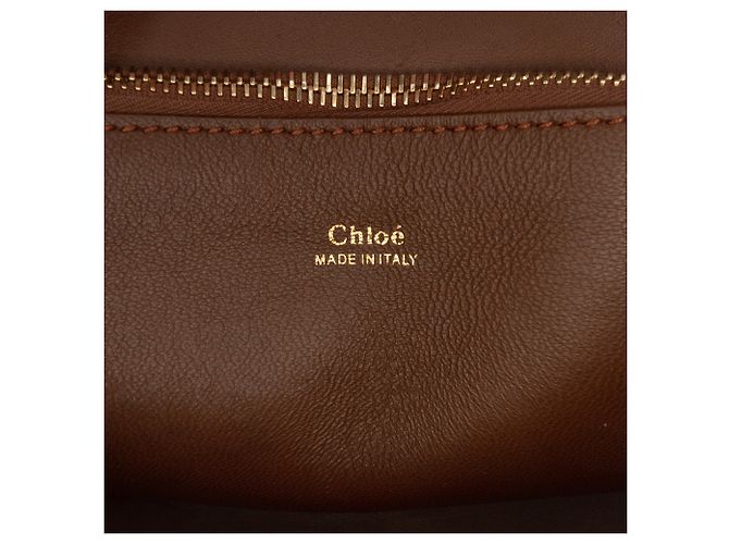 Borsa Edith Chloé Marrone Media con Cerniera - vista 5